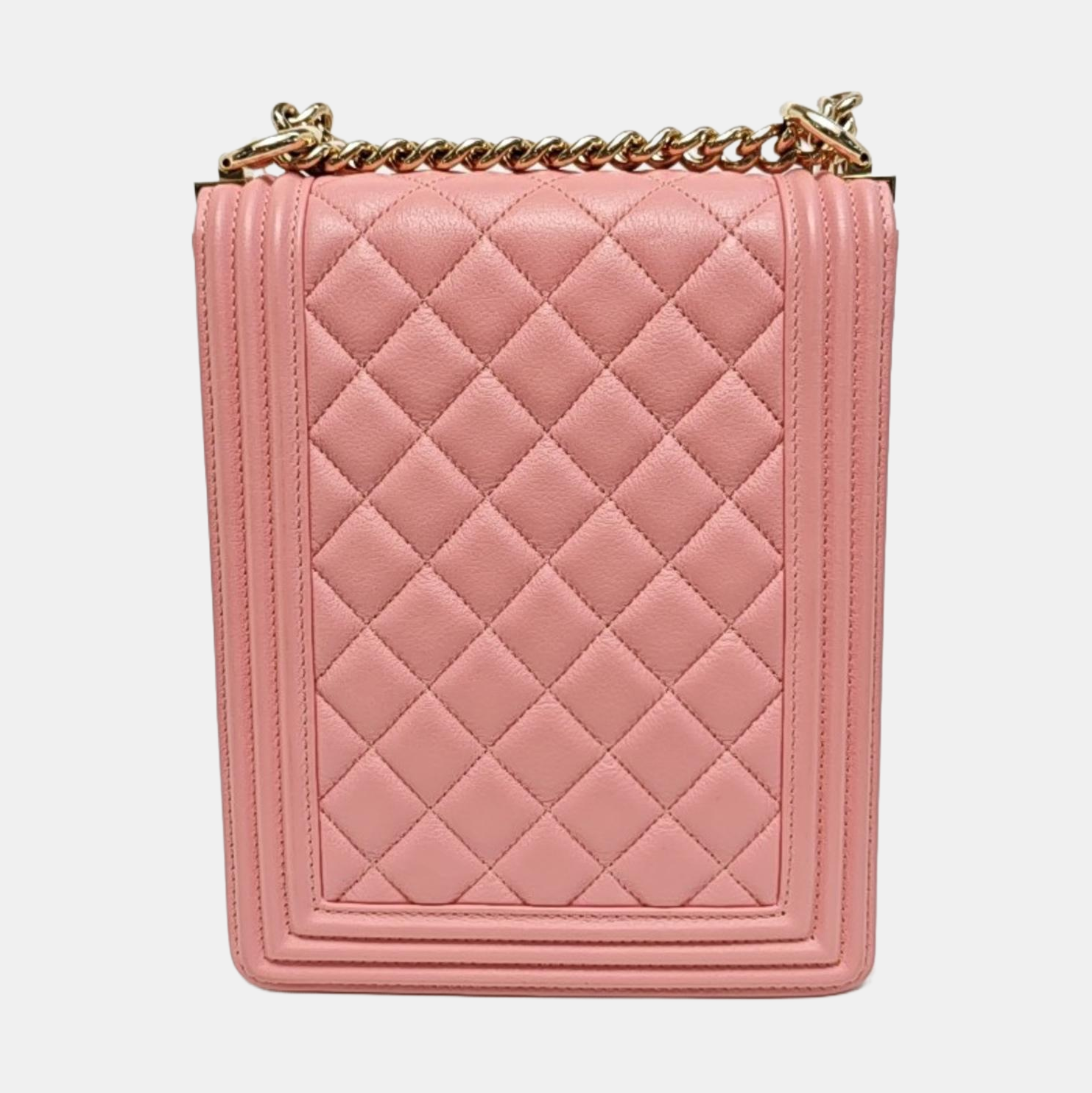 BOY CHANEL Mini Quilted Calfskin Pink