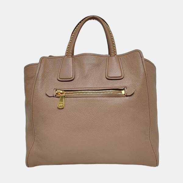 Calfskin Tote Bag Brown