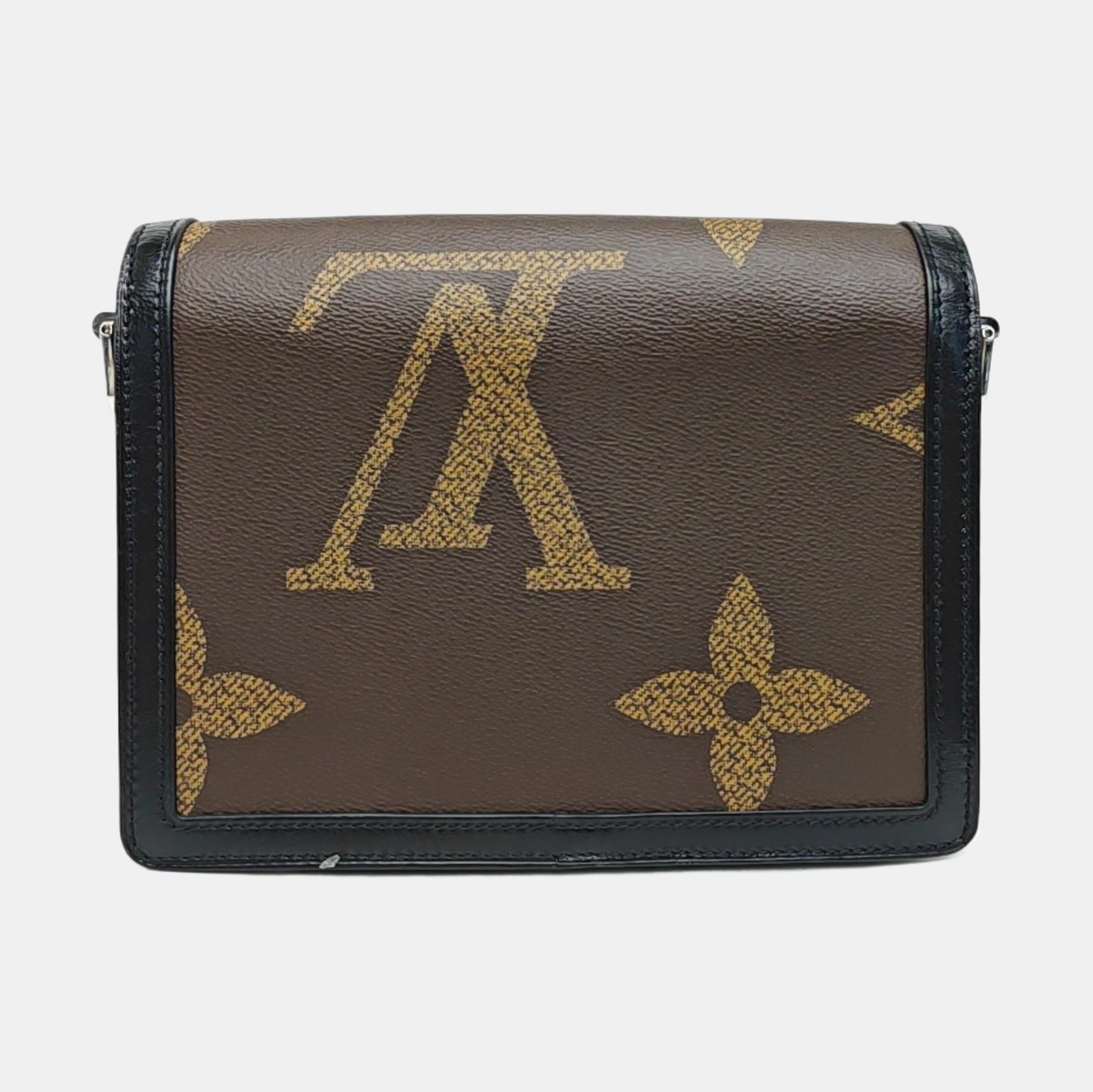 DAUPHINE MM Monogram Coated Canvas Brown