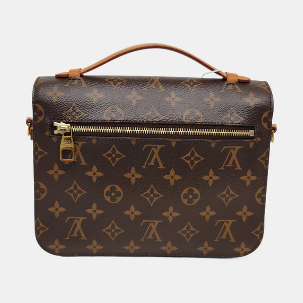 MÉTIS MM Monogram Coated Canvas Brown