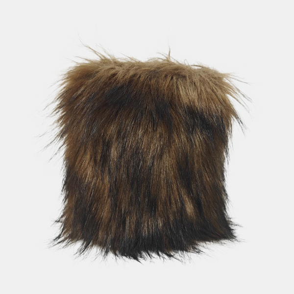 Fur Shoulder Bag Brown