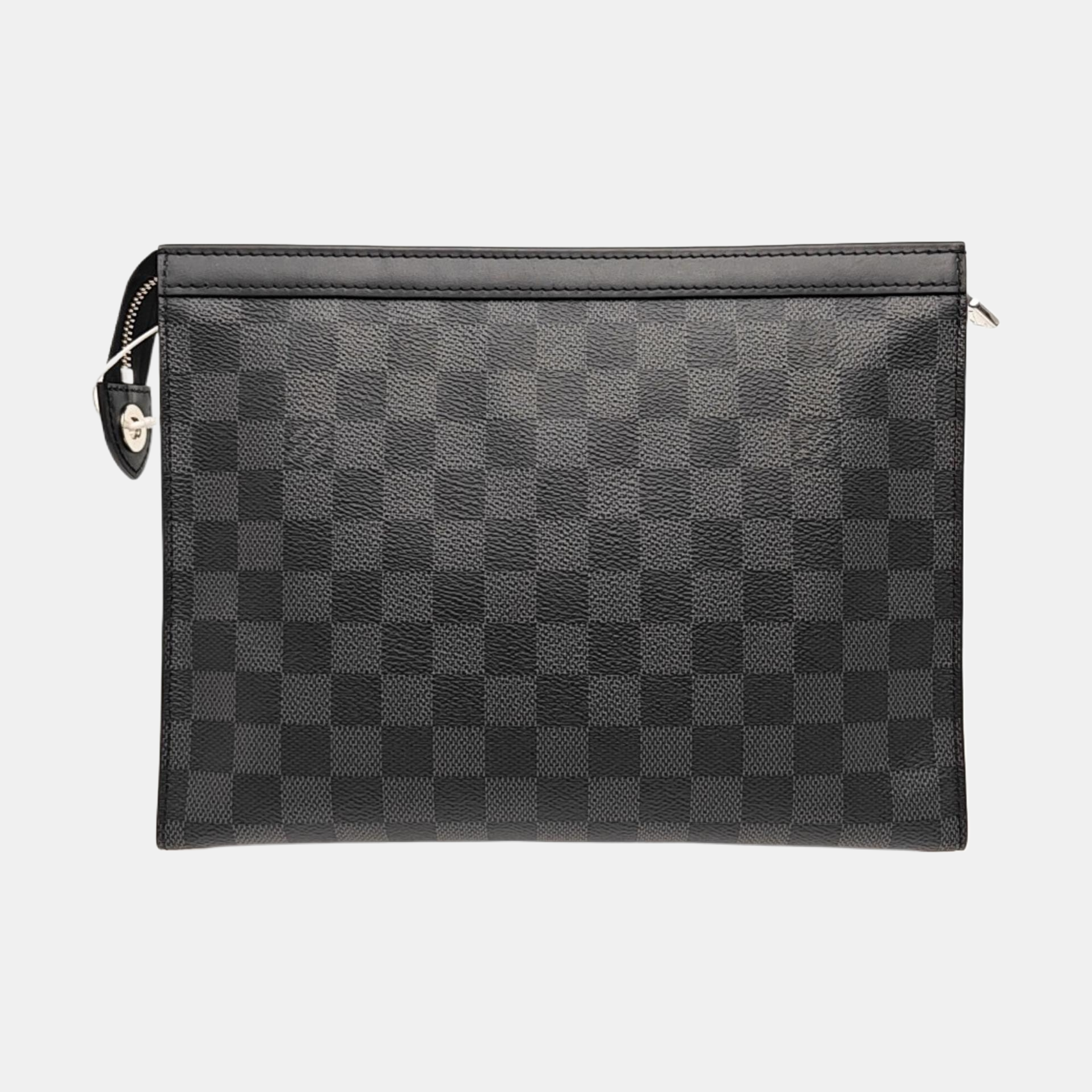 Pochette Voyag MM Damier Graphite Coated Canvas Gray