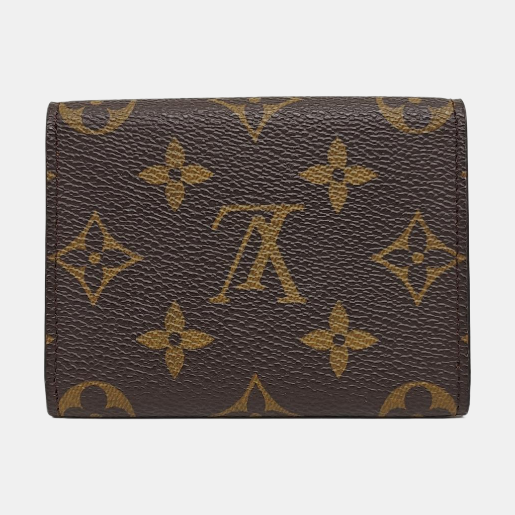 ENVELOPPE Monogram Coated Canvas Brown Card Holder