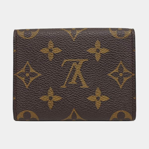 ENVELOPPE Monogram Coated Canvas Brown Card Holder
