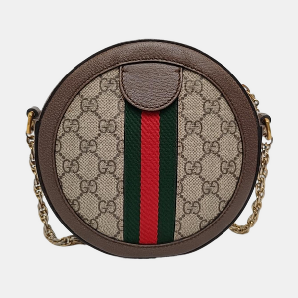 Ophidia Mini Monogram Coated Canvas Beige