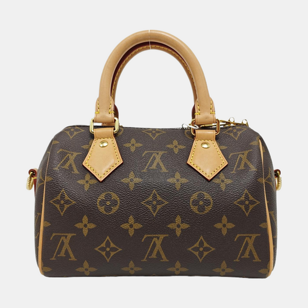 SPEEDY 20 Monogram Coated Canvas Brown