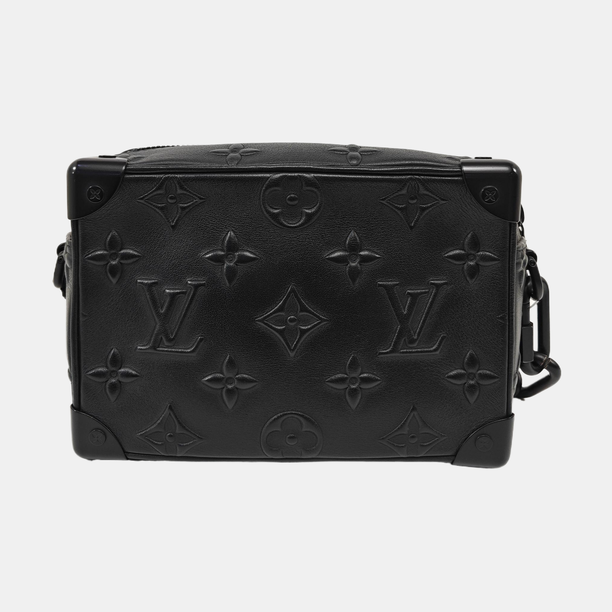 SOFT TRUNK Mini Calfskin Black