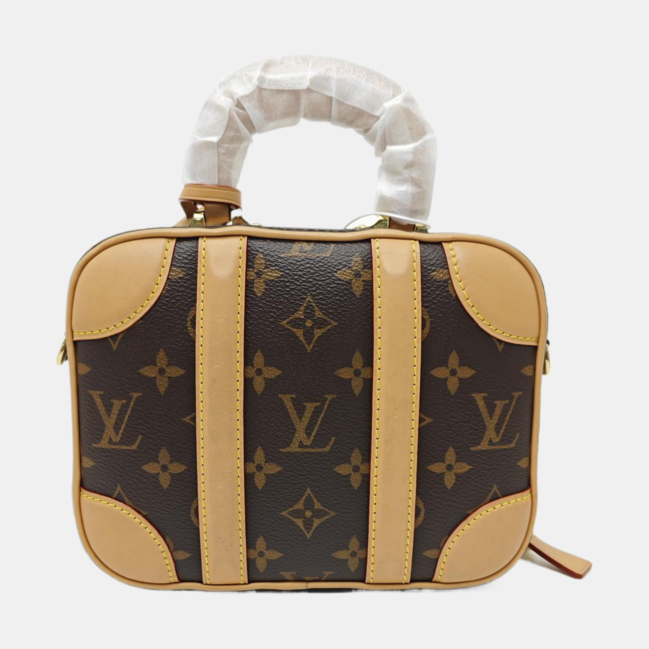 LUGGAGE Monogram Coated Canvas Brown