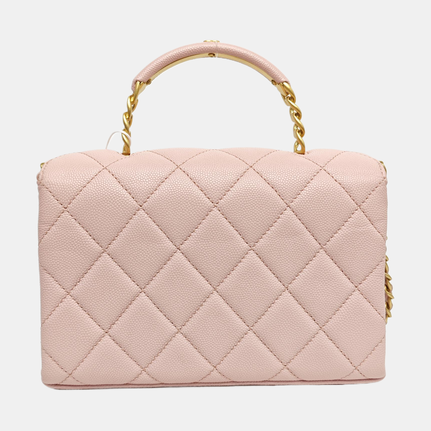 Carry Me Quilted Grained Calfskin Pink