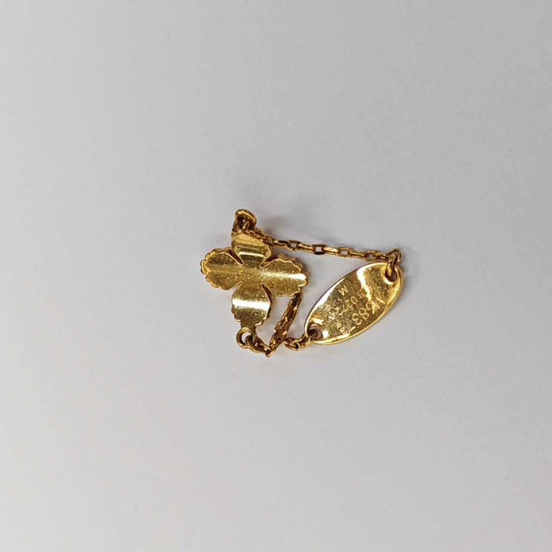 BLOOMING STRASS Metal Gold Ring EU 62