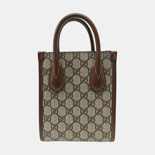 Retro Mini Monogram Coated Canvas Beige