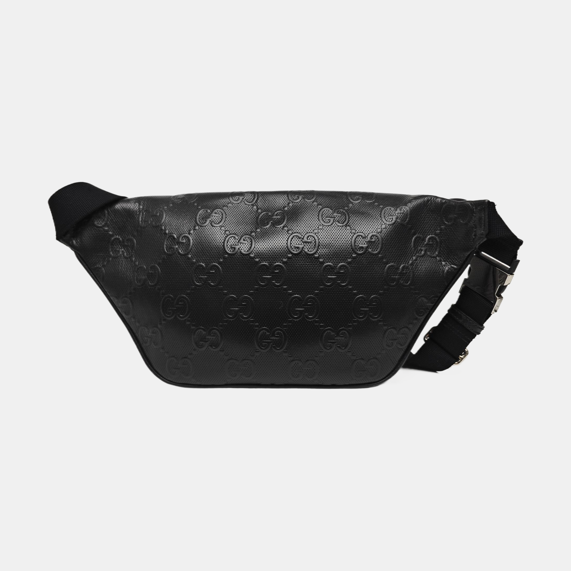 Monogram Calfskin Belt Bag Black