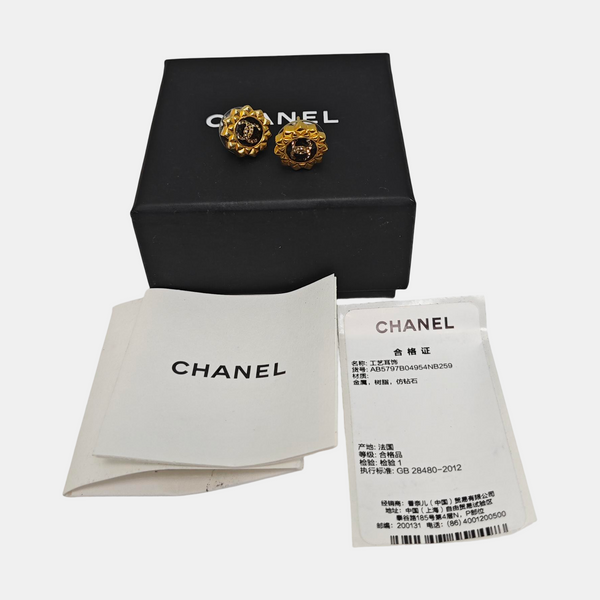 Metal Gold Stud Earrings