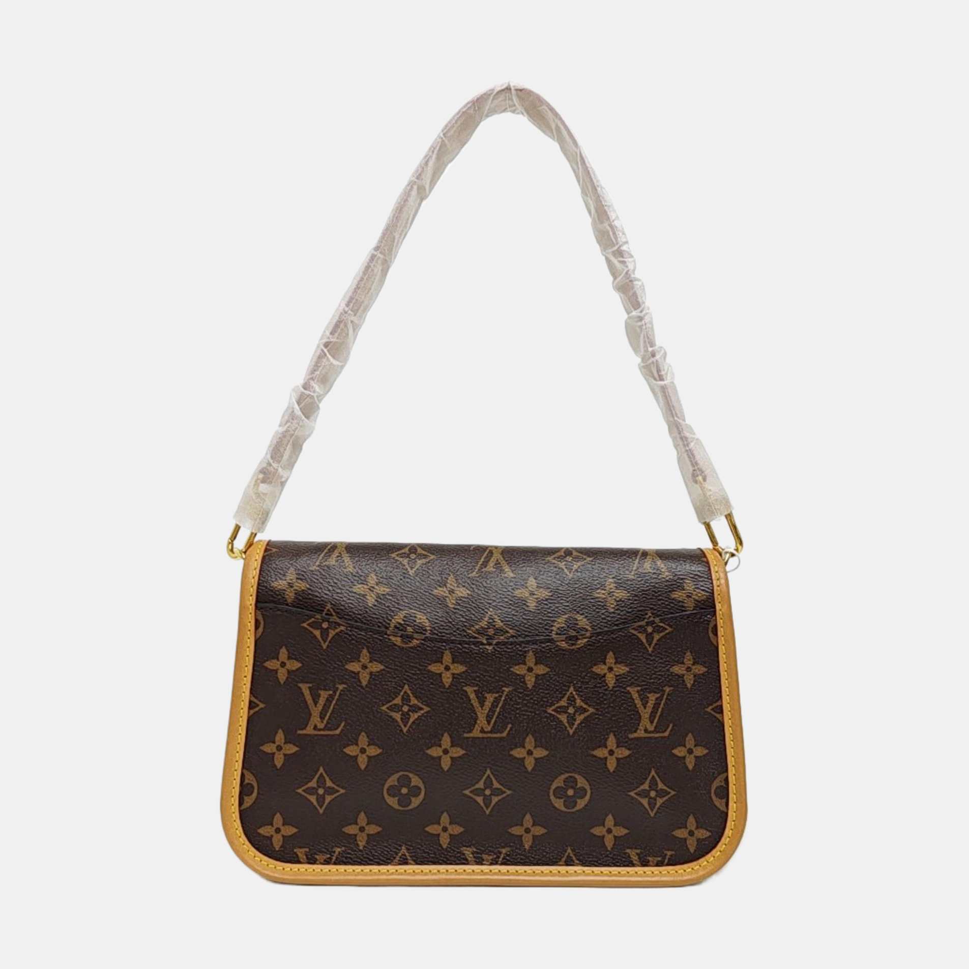 DIANE Monogram Coated Canvas Brown