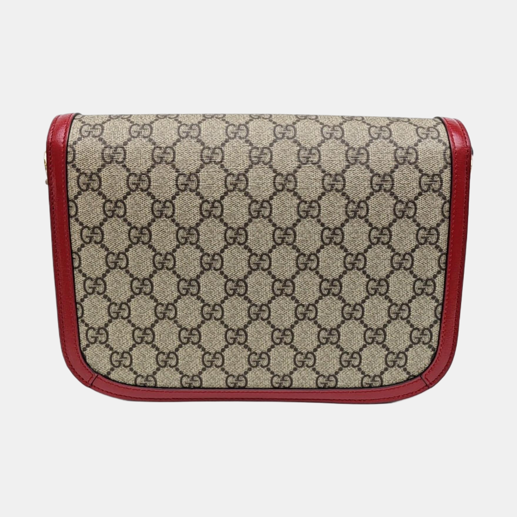 Horsebit 1955 Small Monogram Coated Canvas Beige