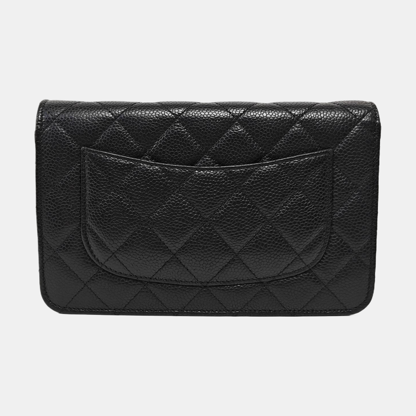 WOC Quilted Grained Calfskin Black