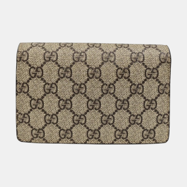 Dionysus Super Mini Monogram Coated Canvas Beige