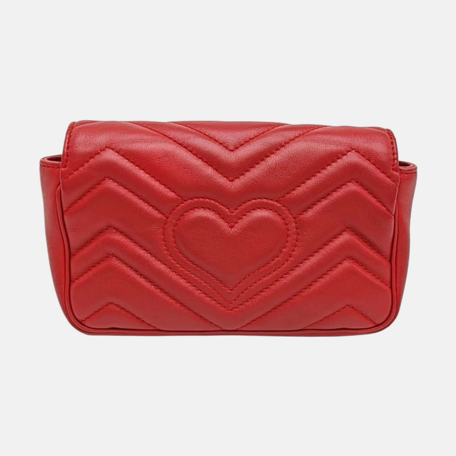 GG Marmont Mini Quilted Calfskin Red