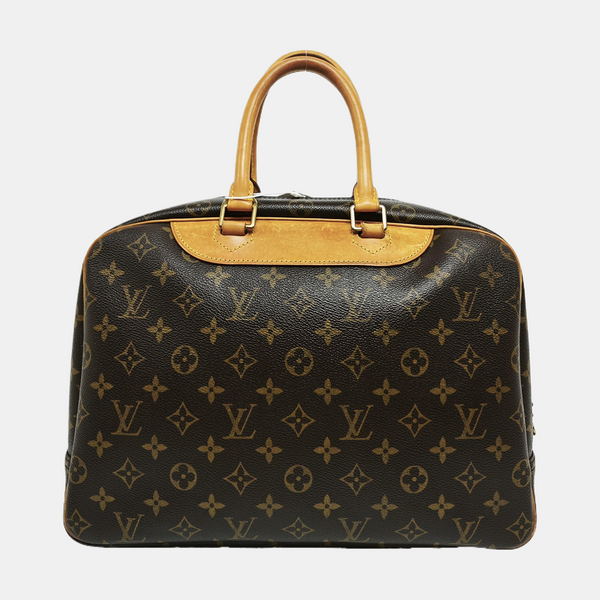 DEAUVILLE GM Monogram Coated Canvas Brown