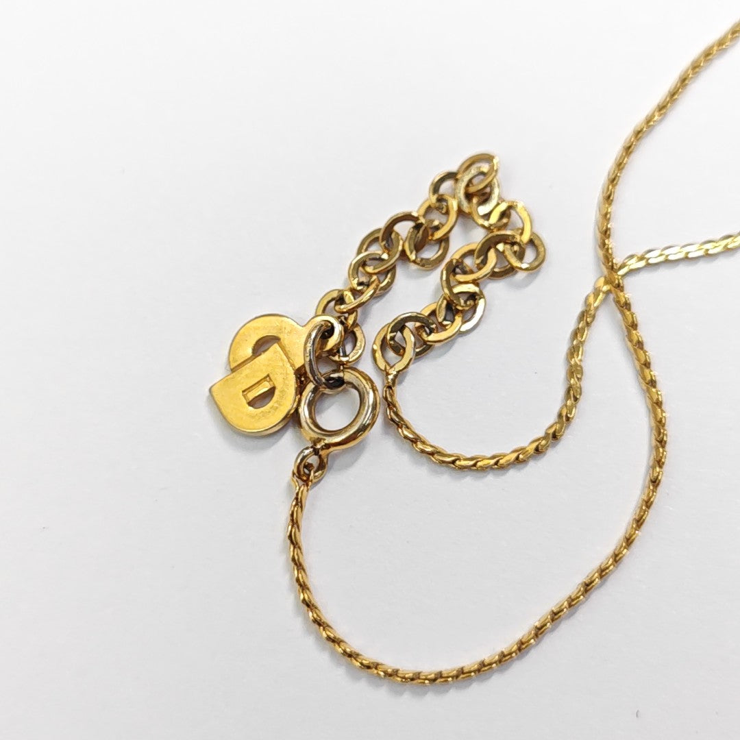 Petit CD Metal Gold Necklace