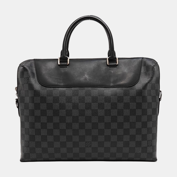 PORTE-DOCUMENTS Damier Graphite Coated Canvas Black