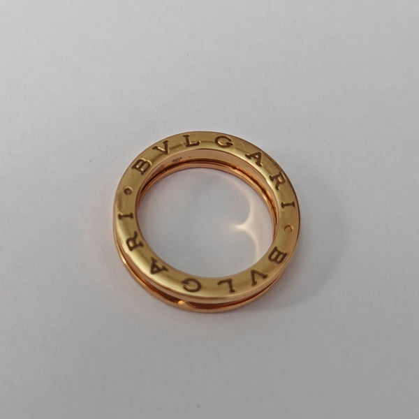 B.ZERO1 18k Rose Gold Ring EU 53