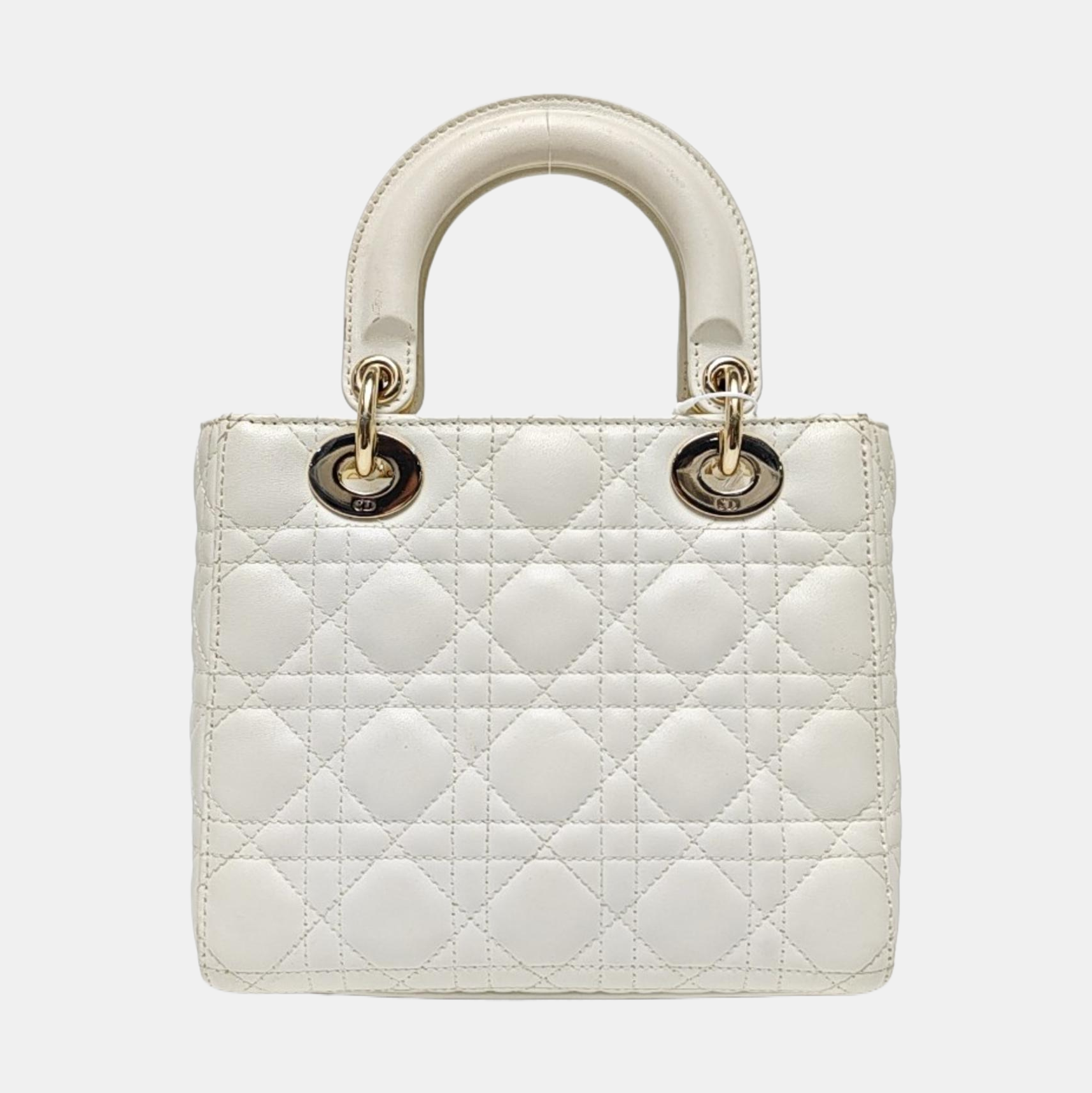 Lady Dior Cannage Lambskin White