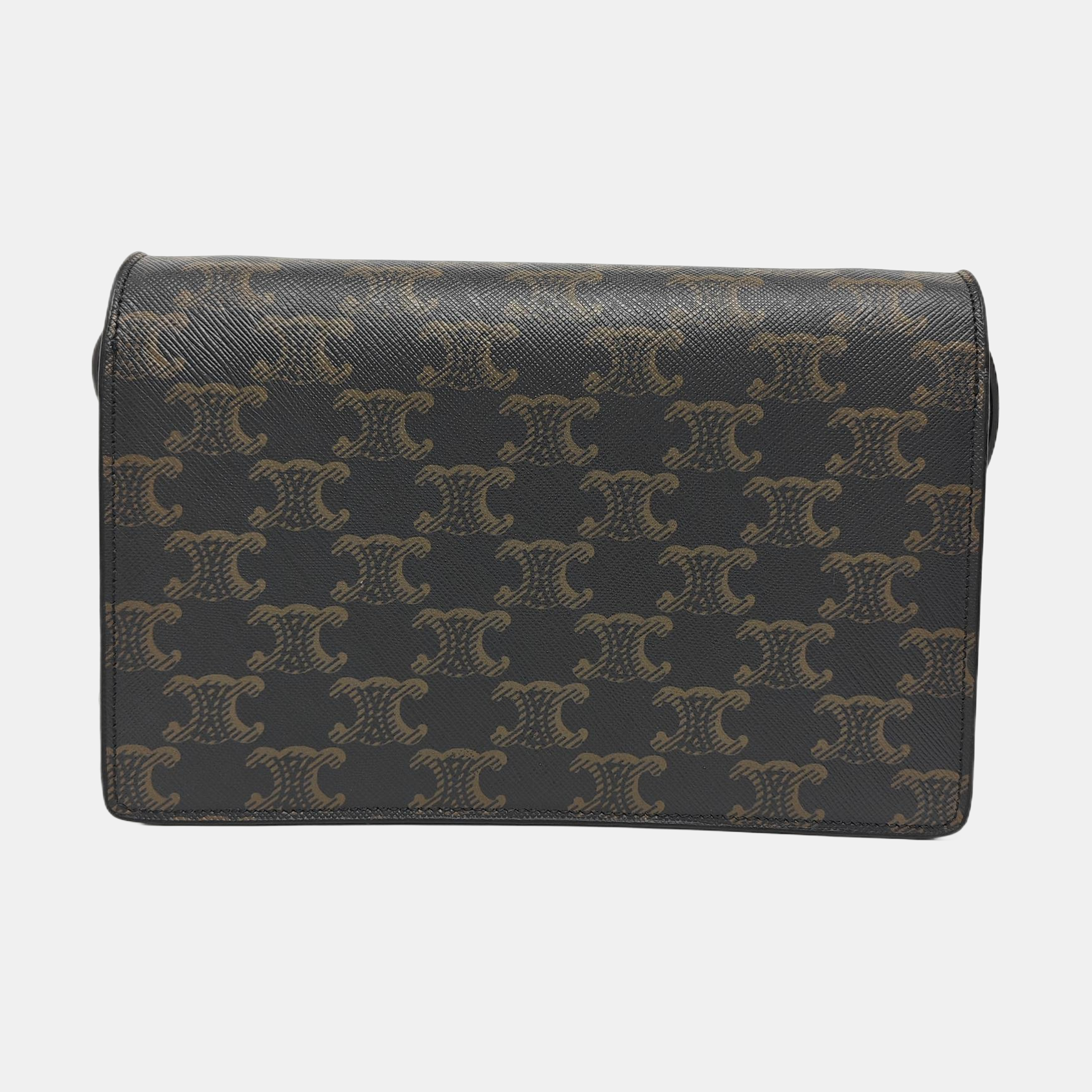 TRIOMPHE CANVAS Small Coated Canvas Brown