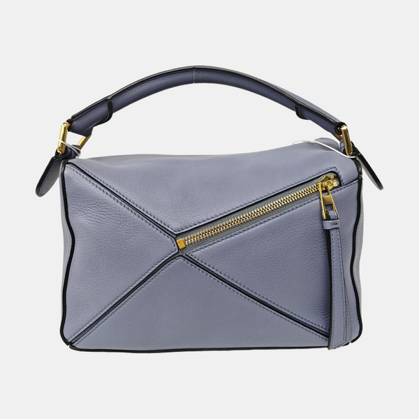 Puzzle Small Quilted Calfskin Blue