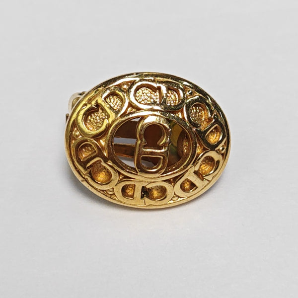 Metal Gold Clip On Earrings