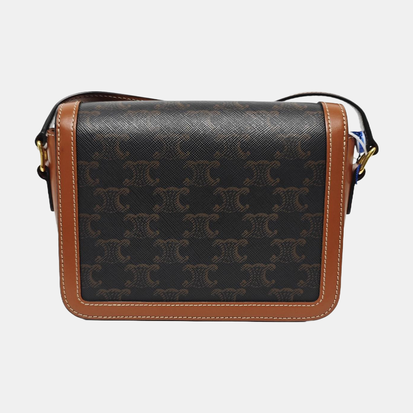 TRIOMPHE Small Coated Canvas Brown