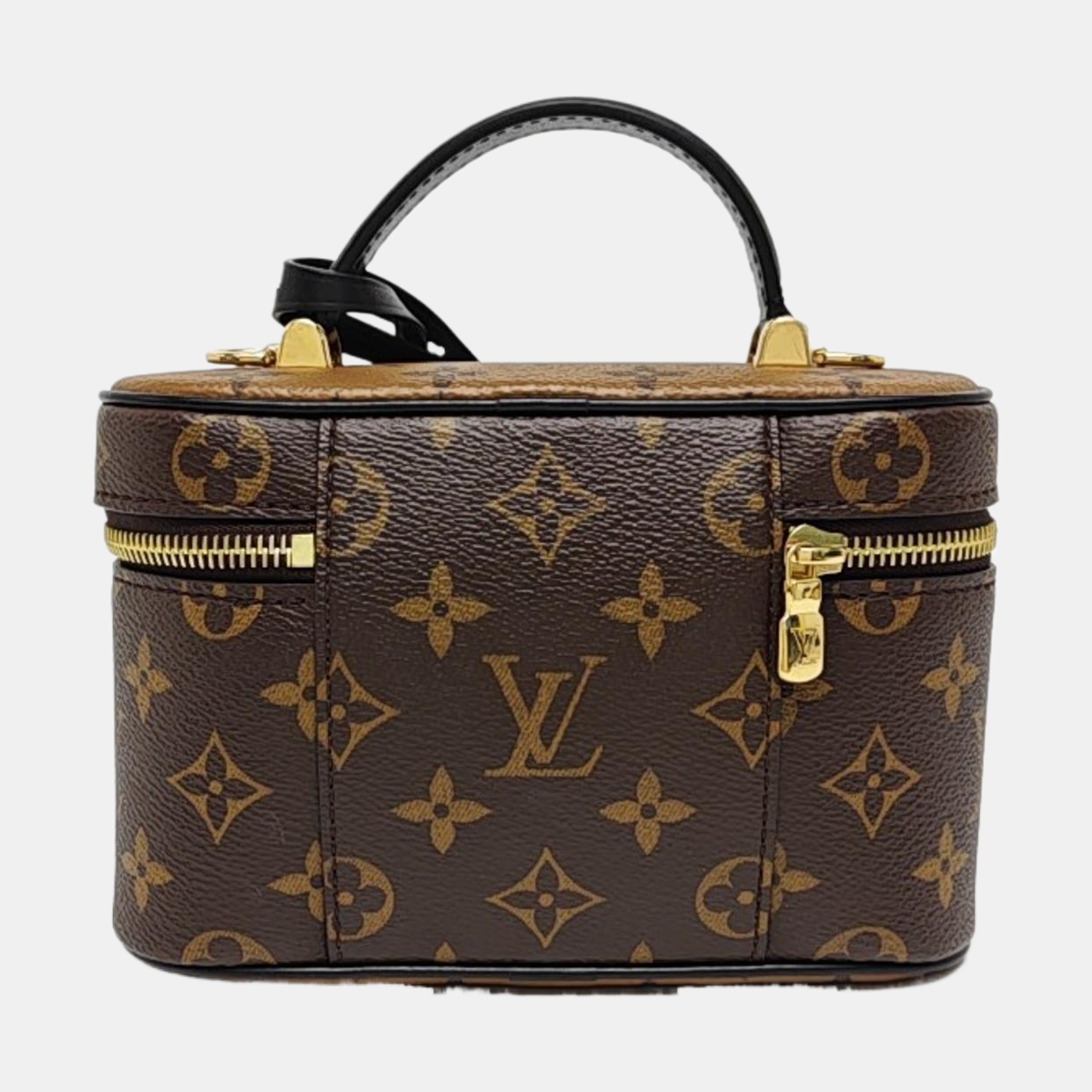Vanity Chain Pouch Monogram Coated Canvas Brown