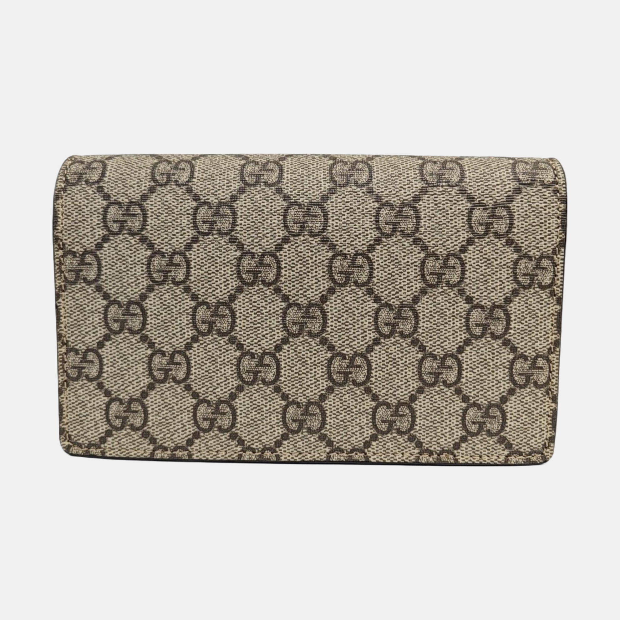 GG Supreme Mini Monogram Coated Canvas Beige