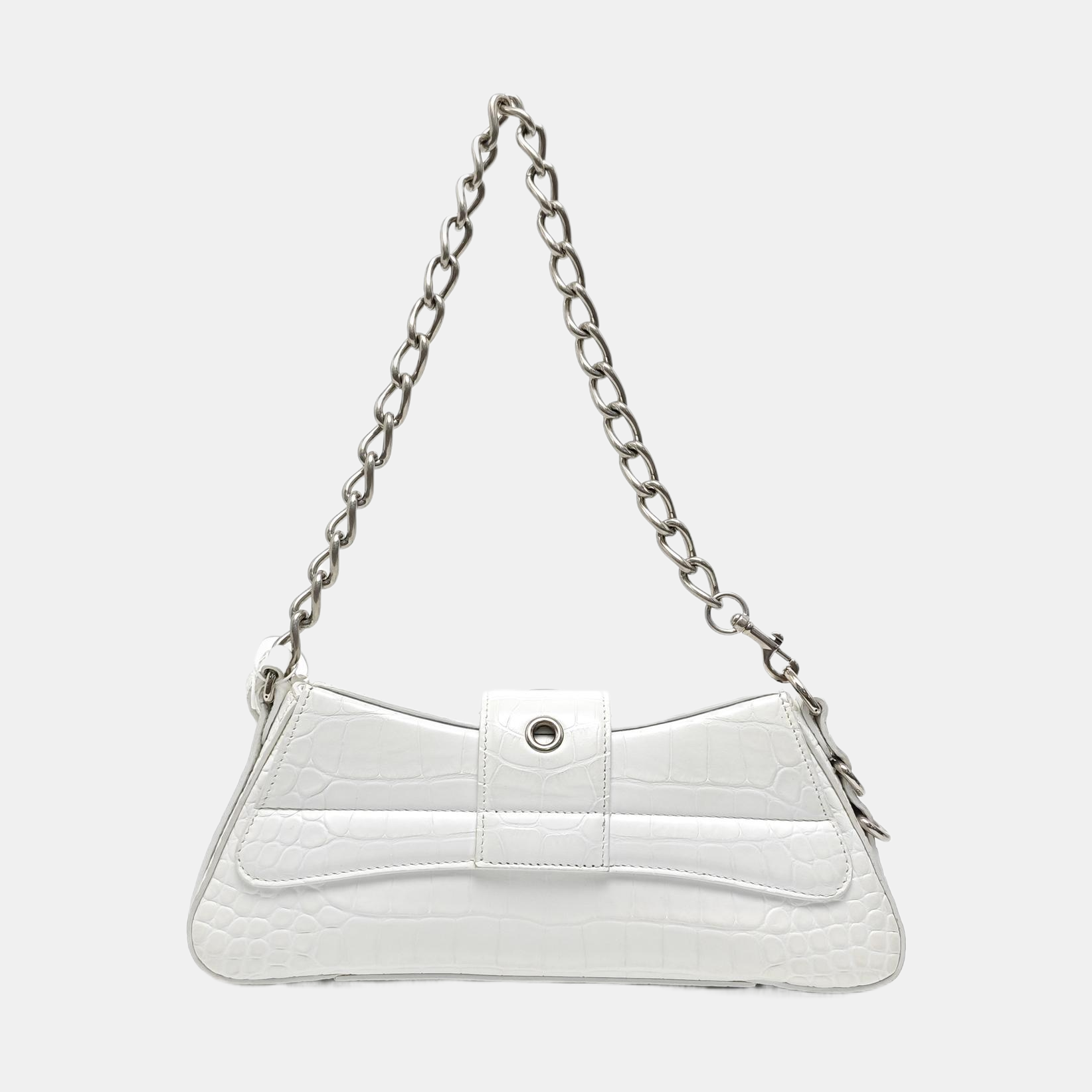 Calfskin Shoulder Bag White