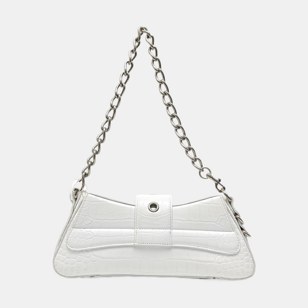 Calfskin Shoulder Bag White