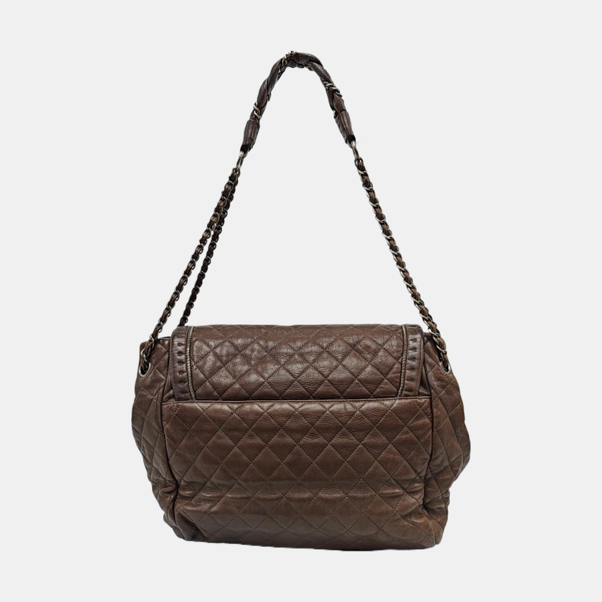 LUXURY LINE Quilted Calfskin Gray