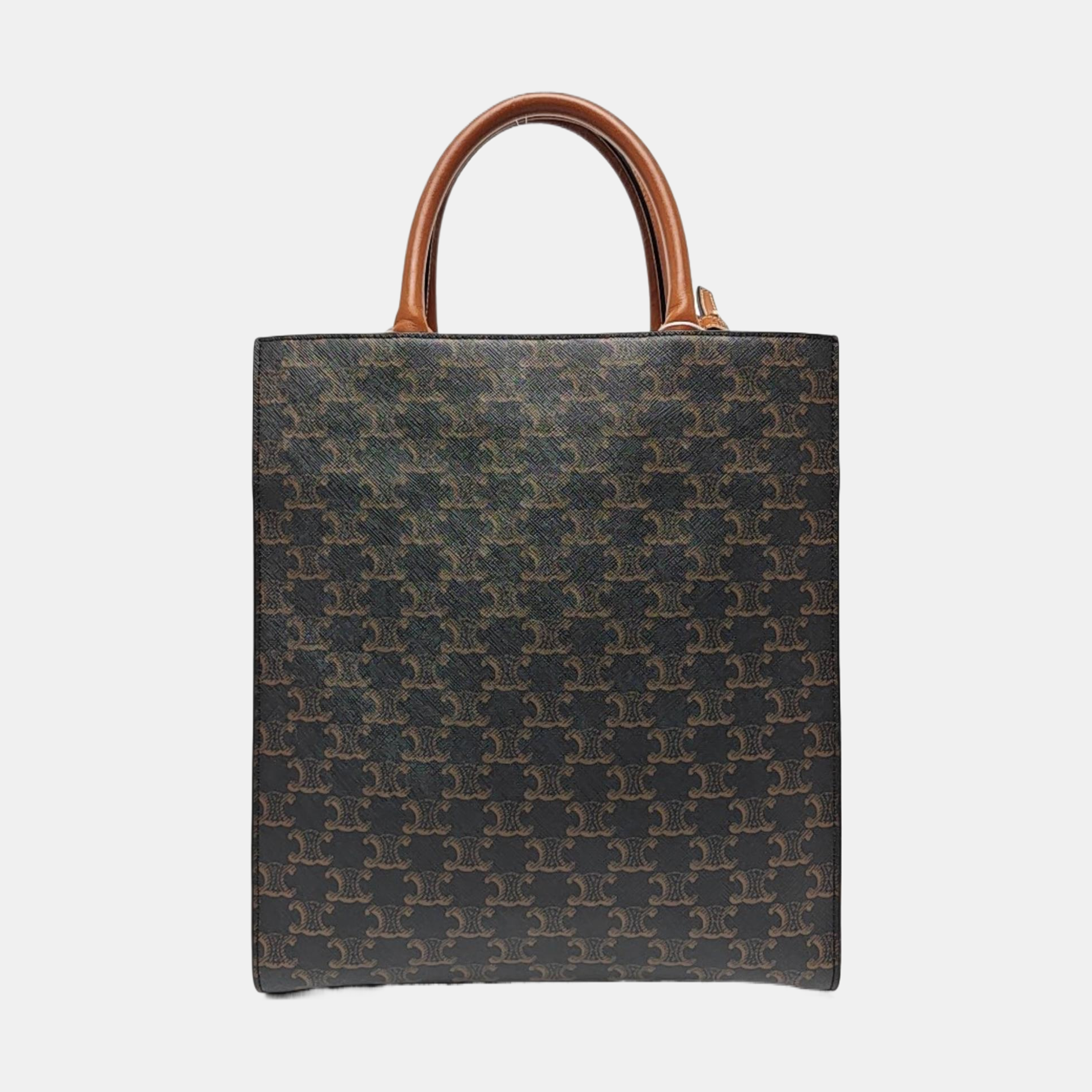 CABAS CELINE Small Coated Canvas Brown