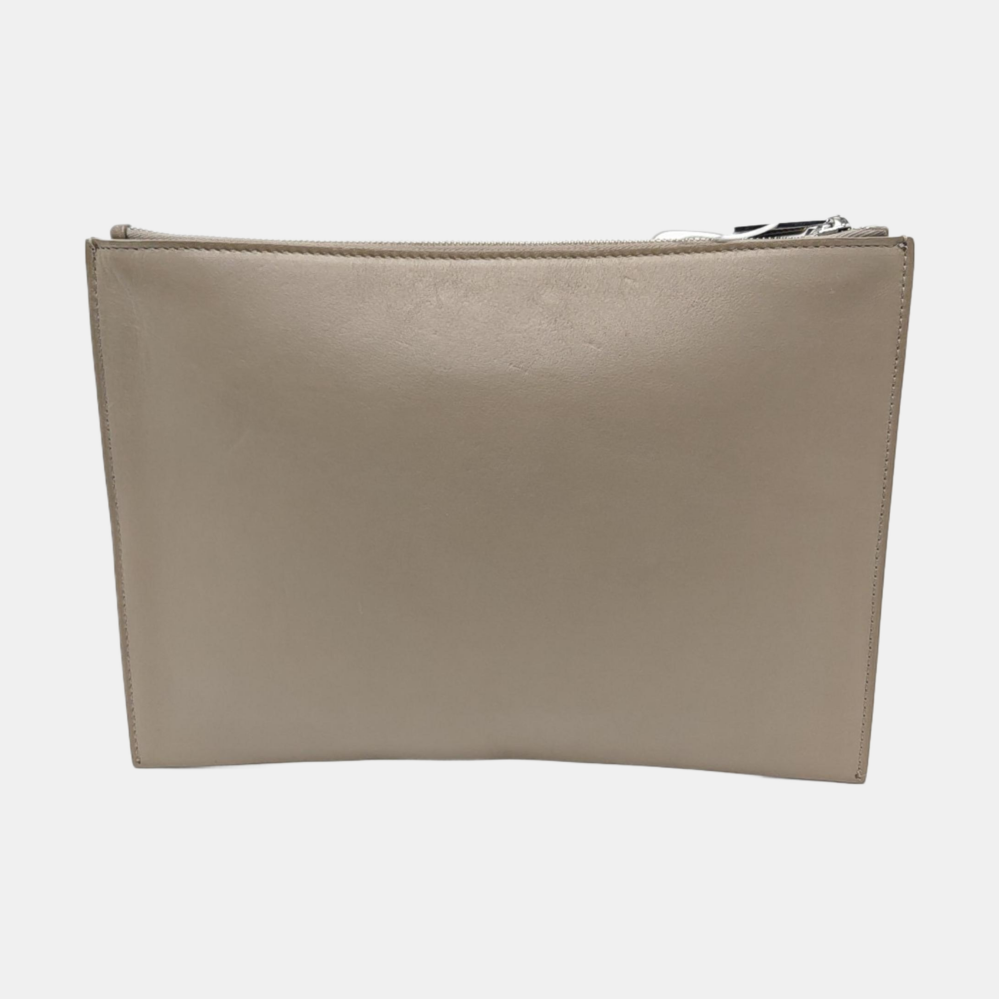 Calfskin Clutch Gray