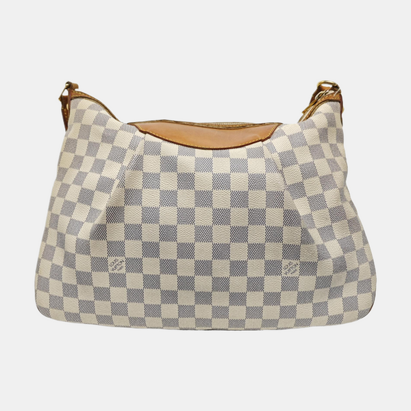 SIRACUSA MM Damier Azur Coated Canvas White