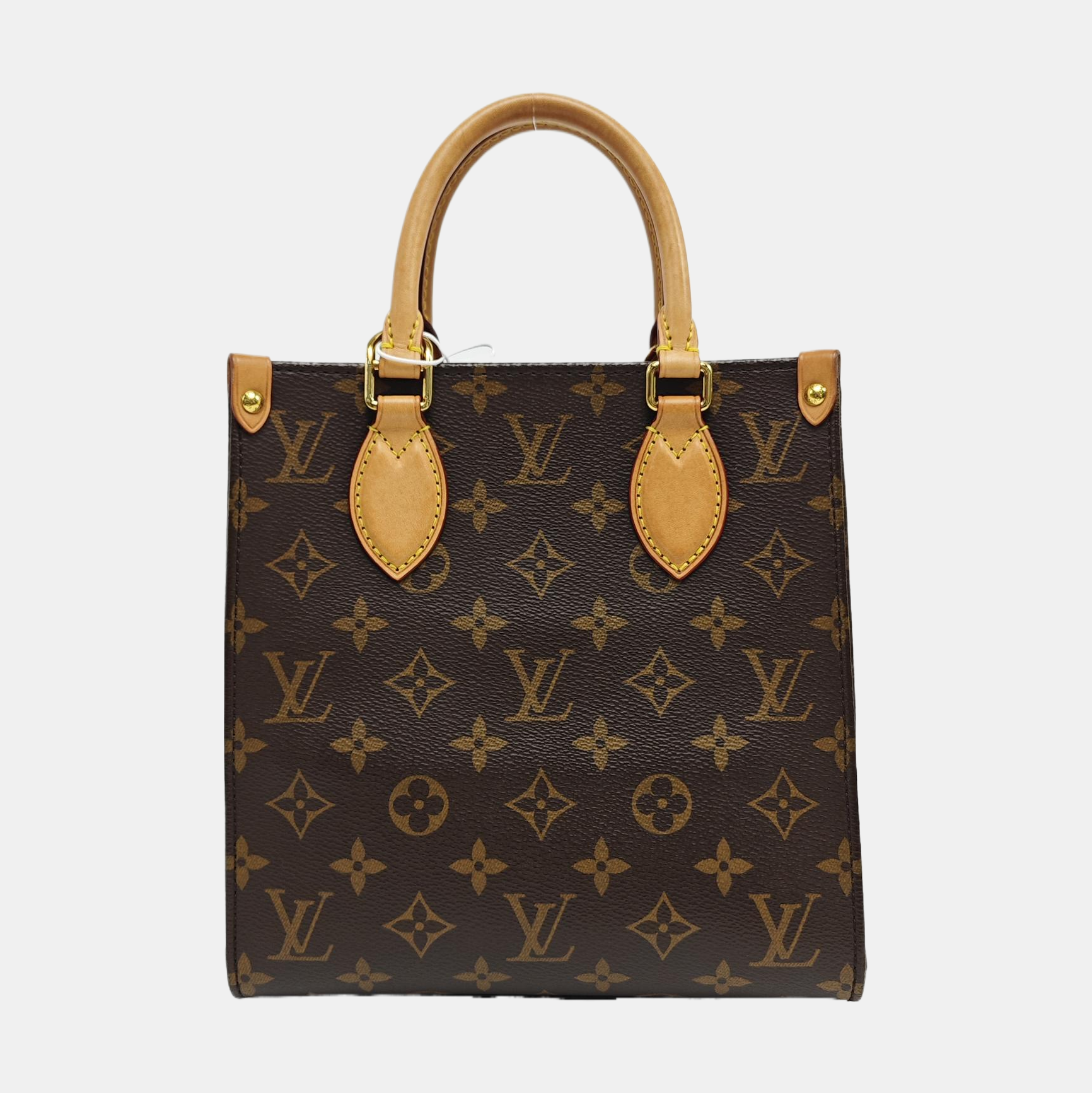 SAC PLAT BB Monogram Coated Canvas Brown