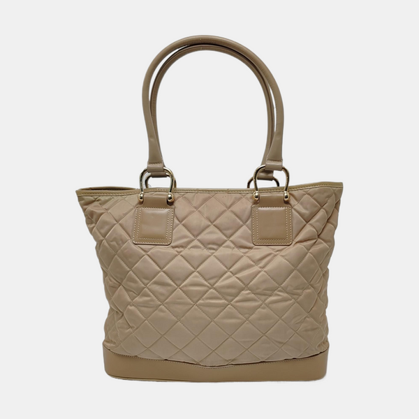 Quilted Nylon Beige