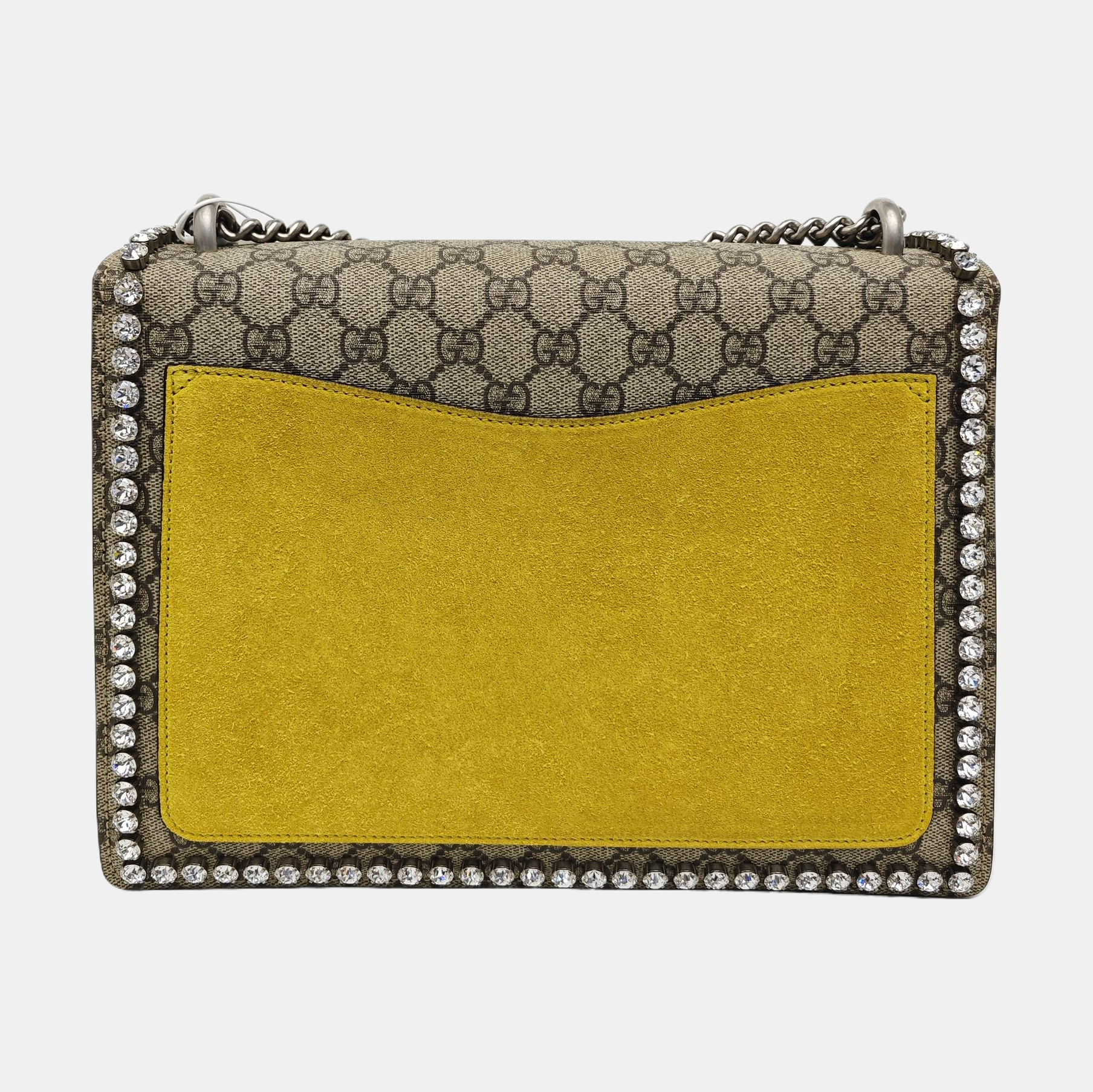 Dionysus Medium Monogram Coated Canvas Beige