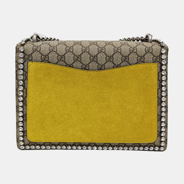 Dionysus Medium Monogram Coated Canvas Beige