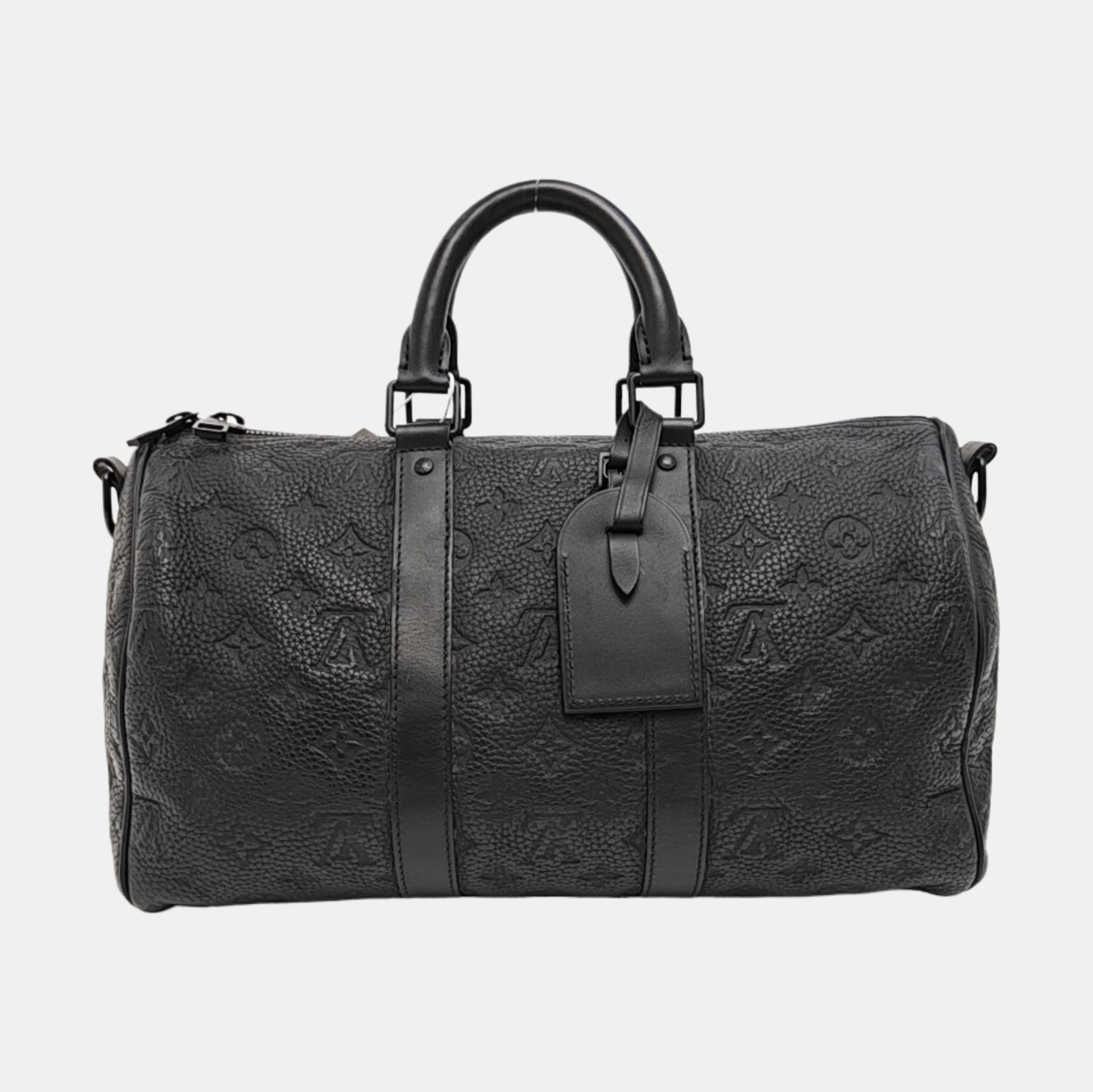 KEEPALL 35 Monogram Calfskin Black