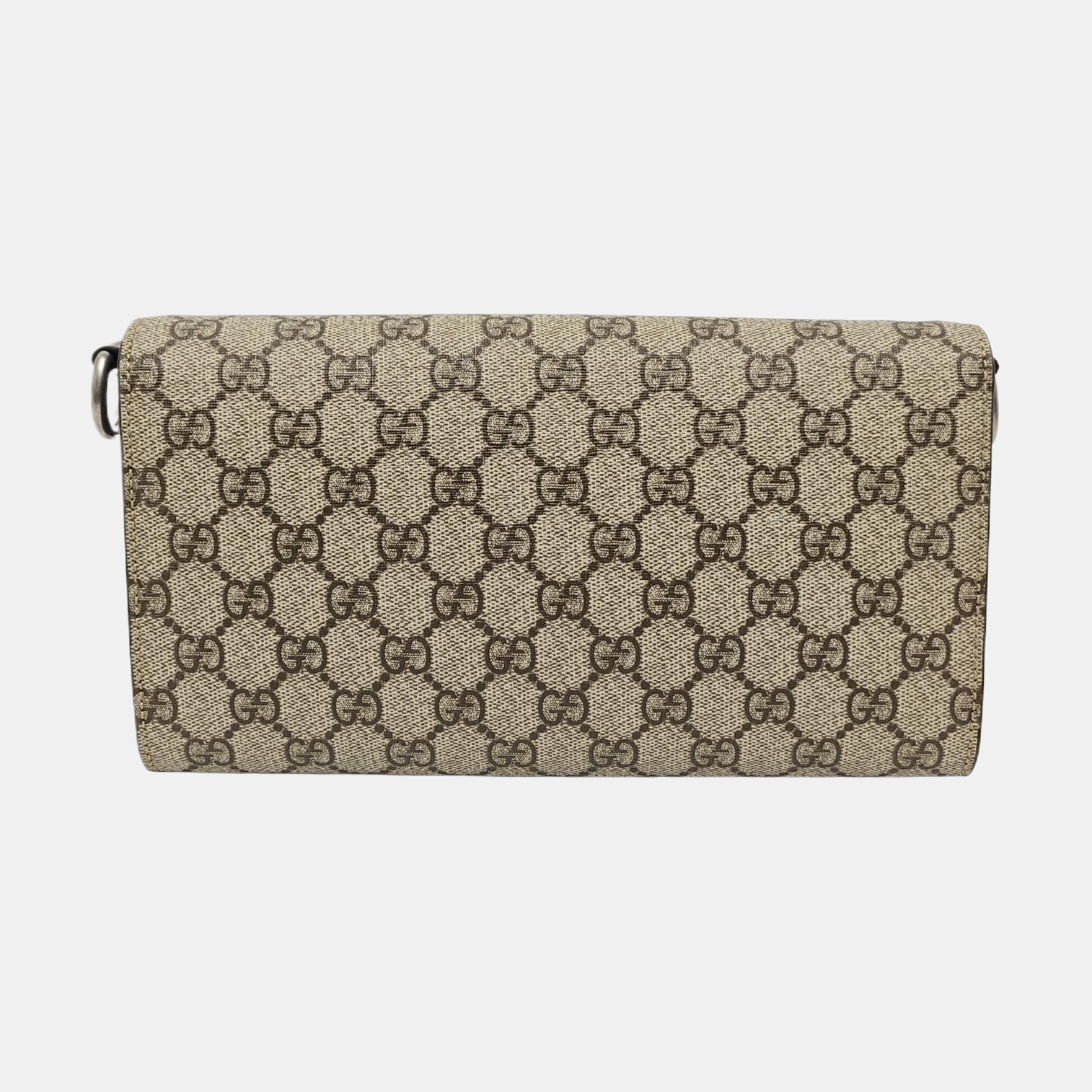 Dionysus Small Monogram Coated Canvas Beige