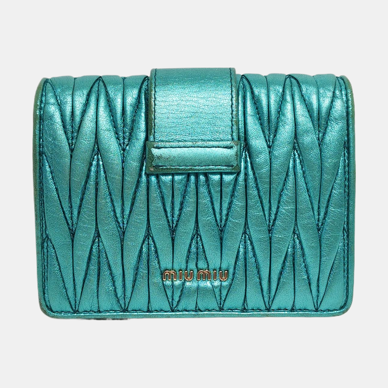 My Miu Lambskin Green