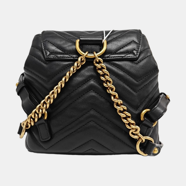 GG Marmont Super Mini Quilted Calfskin Black