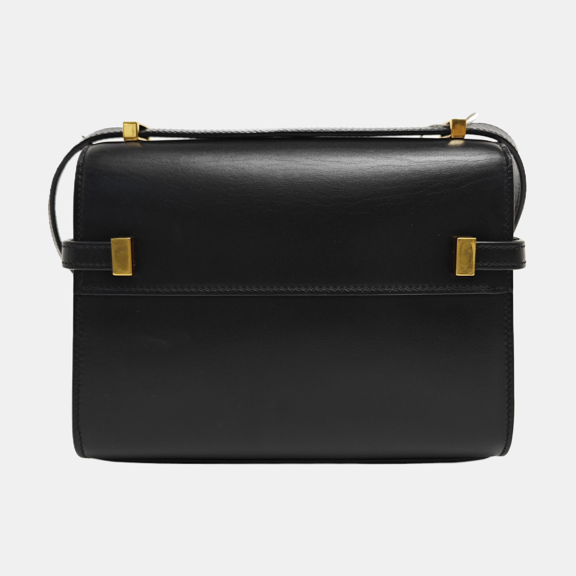 MANHATTAN Mini Calfskin Black
