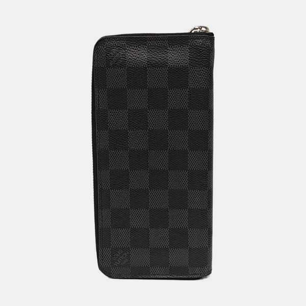 ZIPPY Damier Graphite Coated Canvas Gray Wallet