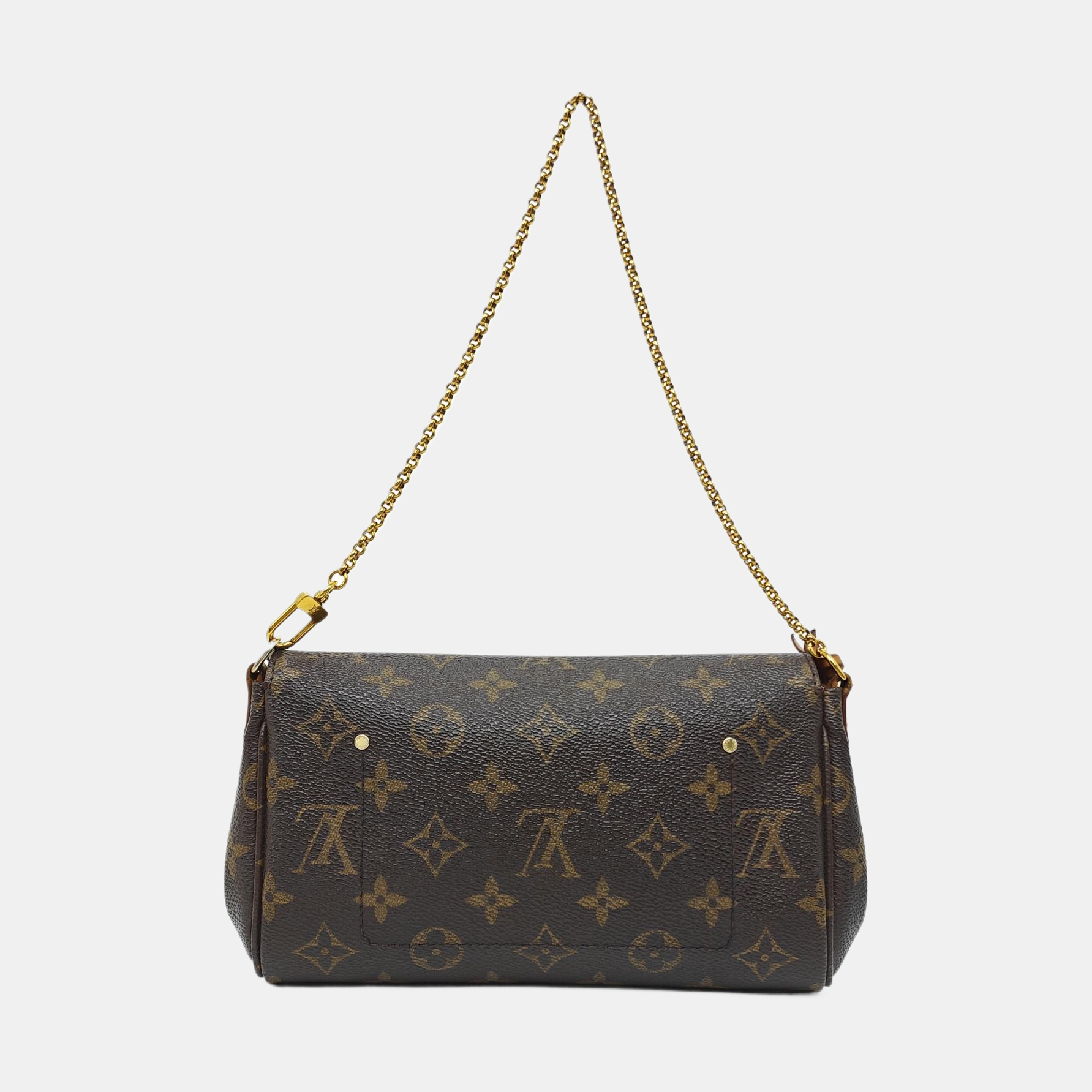 FAVORITE PM Monogram Coated Canvas Brown